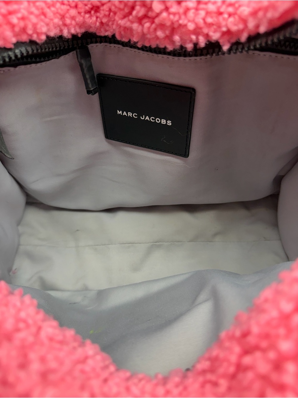 Marc Jacobs Pink Sherpa Mini Tote Bag - Picture 7 of 11